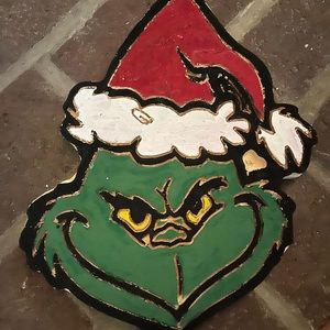 Grinch carving